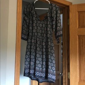 Xhiliration cold shoulder dress.